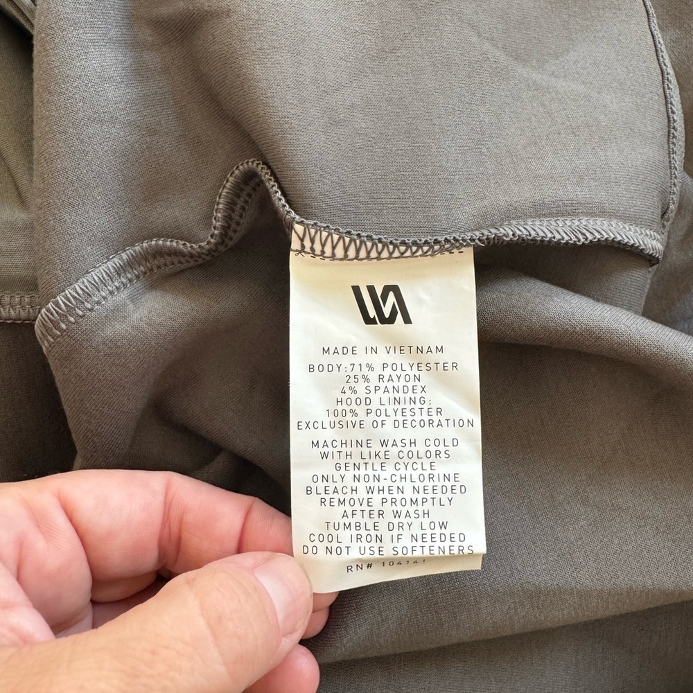 NWT! Men’s VRST Pinnacle fleece pewter full zip moisture wicking hoodie jacket S - Picture 4 of 5